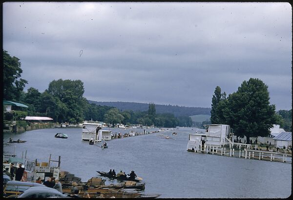 [1096 Views of the Henley Royal Regatta for Sports Illustrated Article, "Henley Forever"], Walker Evans (American, St. Louis, Missouri 1903–1975 New Haven, Connecticut), Color film transparency