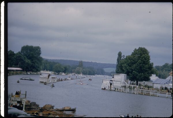 [1096 Views of the Henley Royal Regatta for Sports Illustrated Article, "Henley Forever"], Walker Evans (American, St. Louis, Missouri 1903–1975 New Haven, Connecticut), Color film transparency