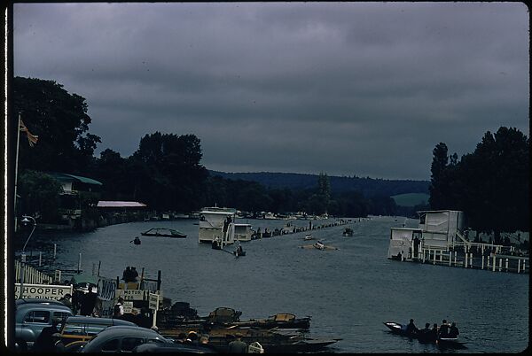 [1096 Views of the Henley Royal Regatta for Sports Illustrated Article, "Henley Forever"], Walker Evans (American, St. Louis, Missouri 1903–1975 New Haven, Connecticut), Color film transparency