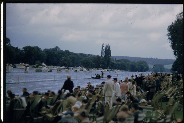 [1096 Views of the Henley Royal Regatta for Sports Illustrated Article, "Henley Forever"], Walker Evans (American, St. Louis, Missouri 1903–1975 New Haven, Connecticut), Color film transparency