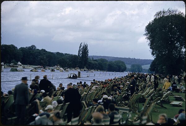 [1096 Views of the Henley Royal Regatta for Sports Illustrated Article, "Henley Forever"], Walker Evans (American, St. Louis, Missouri 1903–1975 New Haven, Connecticut), Color film transparency