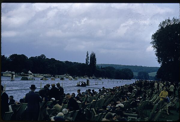 [1096 Views of the Henley Royal Regatta for Sports Illustrated Article, "Henley Forever"], Walker Evans (American, St. Louis, Missouri 1903–1975 New Haven, Connecticut), Color film transparency