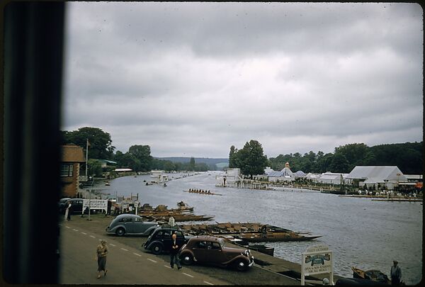 [1096 Views of the Henley Royal Regatta for Sports Illustrated Article, "Henley Forever"], Walker Evans (American, St. Louis, Missouri 1903–1975 New Haven, Connecticut), Color film transparency