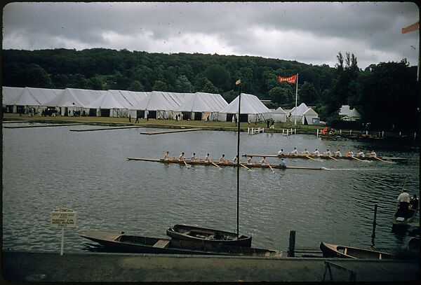 [1096 Views of the Henley Royal Regatta for Sports Illustrated Article, "Henley Forever"], Walker Evans (American, St. Louis, Missouri 1903–1975 New Haven, Connecticut), Color film transparency