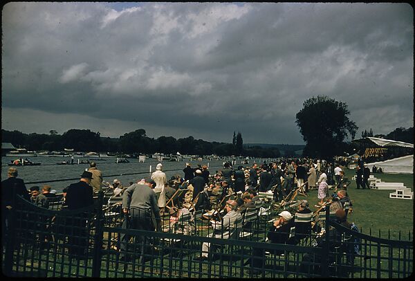 [1096 Views of the Henley Royal Regatta for Sports Illustrated Article, "Henley Forever"], Walker Evans (American, St. Louis, Missouri 1903–1975 New Haven, Connecticut), Color film transparency