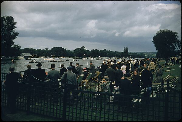 [1096 Views of the Henley Royal Regatta for Sports Illustrated Article, "Henley Forever"], Walker Evans (American, St. Louis, Missouri 1903–1975 New Haven, Connecticut), Color film transparency