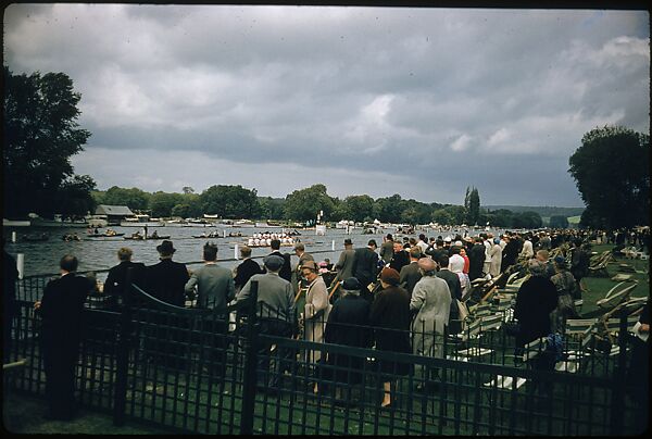 [1096 Views of the Henley Royal Regatta for Sports Illustrated Article, "Henley Forever"], Walker Evans (American, St. Louis, Missouri 1903–1975 New Haven, Connecticut), Color film transparency