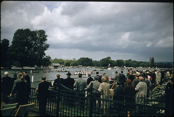 [1096 Views of the Henley Royal Regatta for Sports Illustrated Article, "Henley Forever"], Walker Evans (American, St. Louis, Missouri 1903–1975 New Haven, Connecticut), Color film transparency