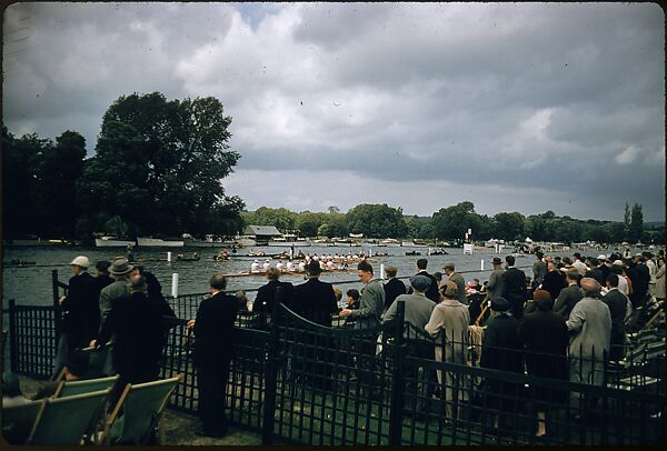 [1096 Views of the Henley Royal Regatta for Sports Illustrated Article, "Henley Forever"], Walker Evans (American, St. Louis, Missouri 1903–1975 New Haven, Connecticut), Color film transparency
