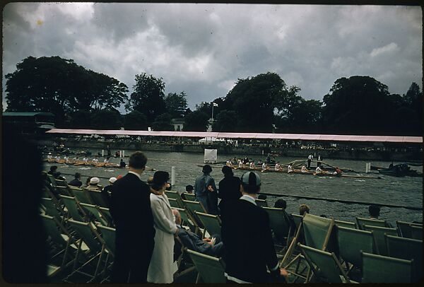 [1096 Views of the Henley Royal Regatta for Sports Illustrated Article, "Henley Forever"], Walker Evans (American, St. Louis, Missouri 1903–1975 New Haven, Connecticut), Color film transparency