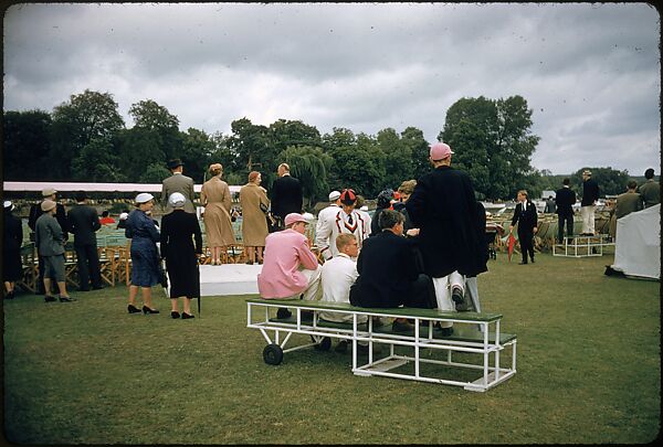 [1096 Views of the Henley Royal Regatta for Sports Illustrated Article, "Henley Forever"], Walker Evans (American, St. Louis, Missouri 1903–1975 New Haven, Connecticut), Color film transparency