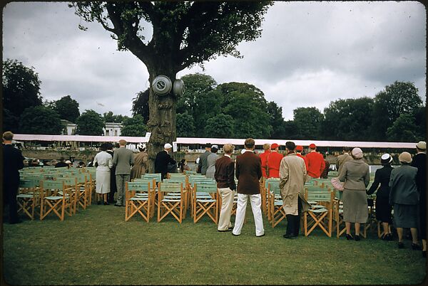 [1096 Views of the Henley Royal Regatta for Sports Illustrated Article, "Henley Forever"], Walker Evans (American, St. Louis, Missouri 1903–1975 New Haven, Connecticut), Color film transparency