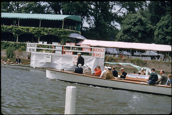 [1096 Views of the Henley Royal Regatta for Sports Illustrated Article, "Henley Forever"], Walker Evans (American, St. Louis, Missouri 1903–1975 New Haven, Connecticut), Color film transparency