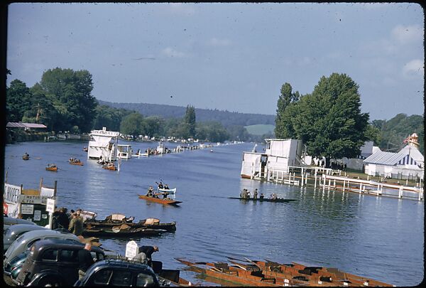 [1096 Views of the Henley Royal Regatta for Sports Illustrated Article, "Henley Forever"], Walker Evans (American, St. Louis, Missouri 1903–1975 New Haven, Connecticut), Color film transparency