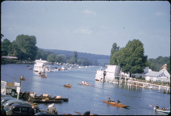 [1096 Views of the Henley Royal Regatta for Sports Illustrated Article, "Henley Forever"], Walker Evans (American, St. Louis, Missouri 1903–1975 New Haven, Connecticut), Color film transparency