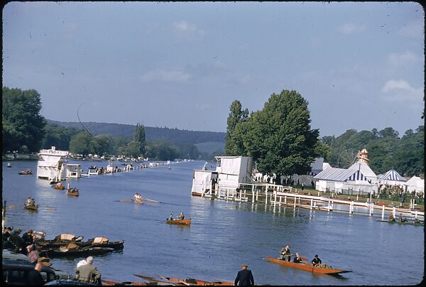 [1096 Views of the Henley Royal Regatta for Sports Illustrated Article, "Henley Forever"], Walker Evans (American, St. Louis, Missouri 1903–1975 New Haven, Connecticut), Color film transparency