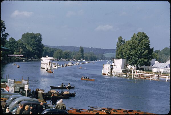 [1096 Views of the Henley Royal Regatta for Sports Illustrated Article, "Henley Forever"], Walker Evans (American, St. Louis, Missouri 1903–1975 New Haven, Connecticut), Color film transparency