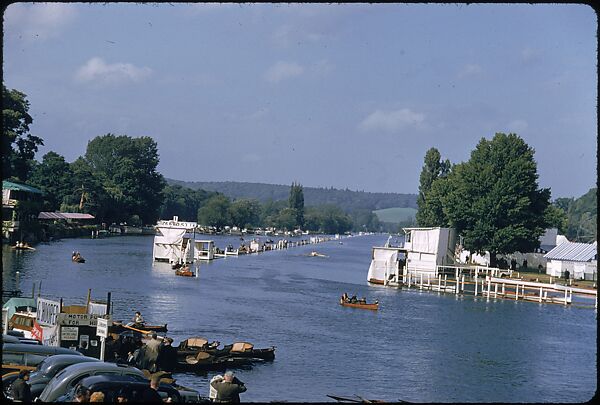 [1096 Views of the Henley Royal Regatta for Sports Illustrated Article, "Henley Forever"], Walker Evans (American, St. Louis, Missouri 1903–1975 New Haven, Connecticut), Color film transparency