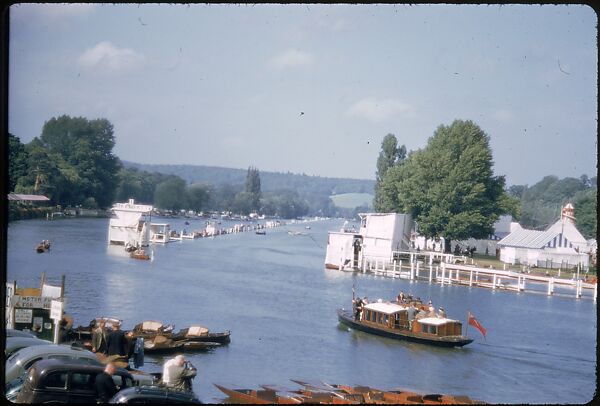 [1096 Views of the Henley Royal Regatta for Sports Illustrated Article, "Henley Forever"], Walker Evans (American, St. Louis, Missouri 1903–1975 New Haven, Connecticut), Color film transparency