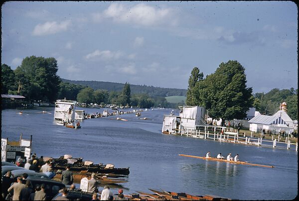 [1096 Views of the Henley Royal Regatta for Sports Illustrated Article, "Henley Forever"], Walker Evans (American, St. Louis, Missouri 1903–1975 New Haven, Connecticut), Color film transparency