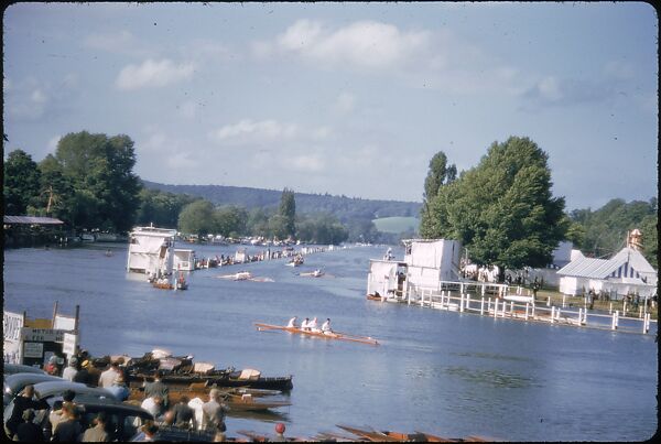 [1096 Views of the Henley Royal Regatta for Sports Illustrated Article, "Henley Forever"], Walker Evans (American, St. Louis, Missouri 1903–1975 New Haven, Connecticut), Color film transparency