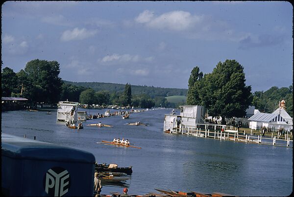 [1096 Views of the Henley Royal Regatta for Sports Illustrated Article, "Henley Forever"], Walker Evans (American, St. Louis, Missouri 1903–1975 New Haven, Connecticut), Color film transparency