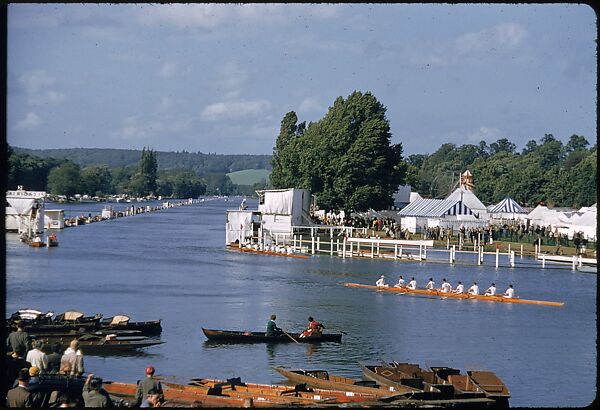 [1096 Views of the Henley Royal Regatta for Sports Illustrated Article, "Henley Forever"], Walker Evans (American, St. Louis, Missouri 1903–1975 New Haven, Connecticut), Color film transparency