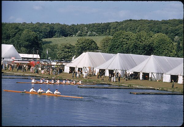 [1096 Views of the Henley Royal Regatta for Sports Illustrated Article, "Henley Forever"], Walker Evans (American, St. Louis, Missouri 1903–1975 New Haven, Connecticut), Color film transparency