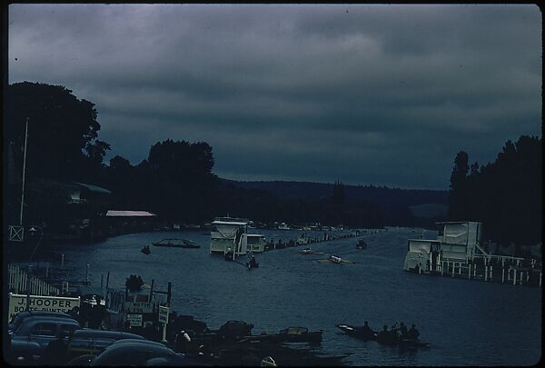 [1096 Views of the Henley Royal Regatta for Sports Illustrated Article, "Henley Forever"], Walker Evans (American, St. Louis, Missouri 1903–1975 New Haven, Connecticut), Color film transparency
