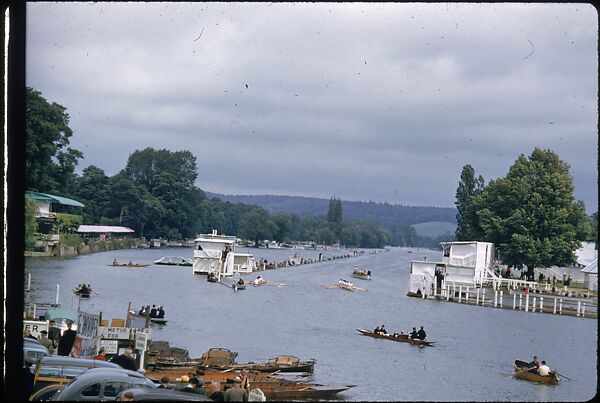[1096 Views of the Henley Royal Regatta for Sports Illustrated Article, "Henley Forever"], Walker Evans (American, St. Louis, Missouri 1903–1975 New Haven, Connecticut), Color film transparency