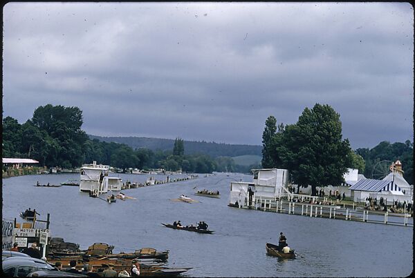 [1096 Views of the Henley Royal Regatta for Sports Illustrated Article, "Henley Forever"], Walker Evans (American, St. Louis, Missouri 1903–1975 New Haven, Connecticut), Color film transparency