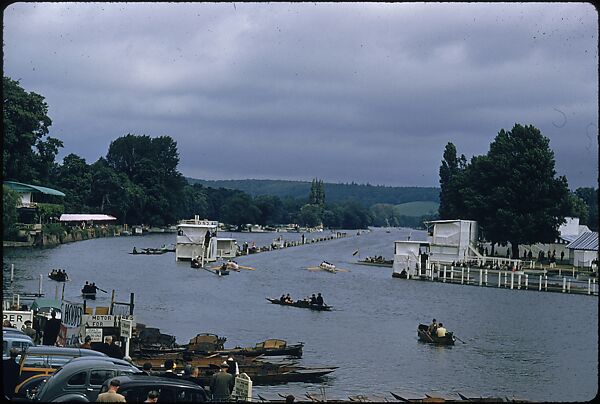 [1096 Views of the Henley Royal Regatta for Sports Illustrated Article, "Henley Forever"], Walker Evans (American, St. Louis, Missouri 1903–1975 New Haven, Connecticut), Color film transparency