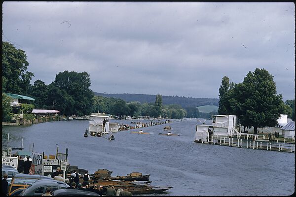 [1096 Views of the Henley Royal Regatta for Sports Illustrated Article, "Henley Forever"], Walker Evans (American, St. Louis, Missouri 1903–1975 New Haven, Connecticut), Color film transparency