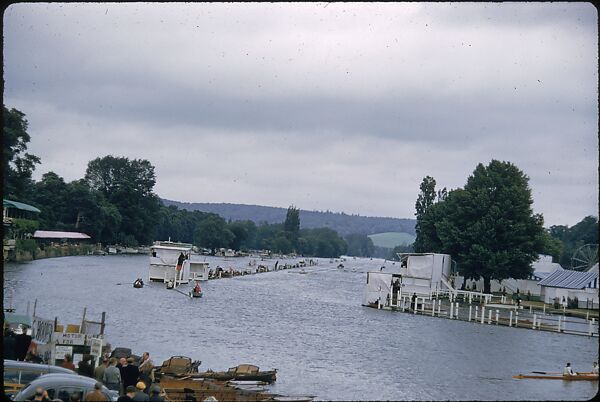 [1096 Views of the Henley Royal Regatta for Sports Illustrated Article, "Henley Forever"], Walker Evans (American, St. Louis, Missouri 1903–1975 New Haven, Connecticut), Color film transparency
