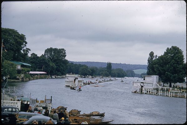 [1096 Views of the Henley Royal Regatta for Sports Illustrated Article, "Henley Forever"], Walker Evans (American, St. Louis, Missouri 1903–1975 New Haven, Connecticut), Color film transparency