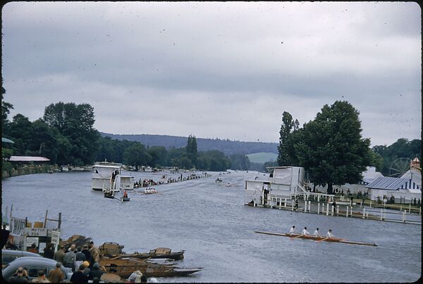 [1096 Views of the Henley Royal Regatta for Sports Illustrated Article, "Henley Forever"], Walker Evans (American, St. Louis, Missouri 1903–1975 New Haven, Connecticut), Color film transparency