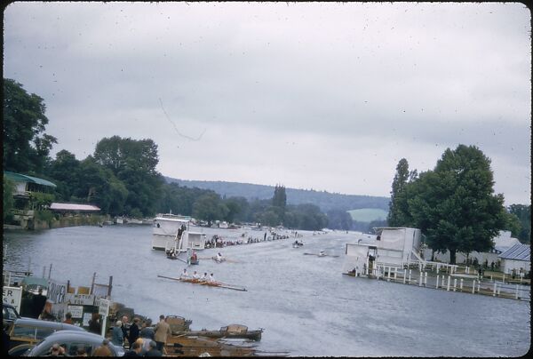 [1096 Views of the Henley Royal Regatta for Sports Illustrated Article, "Henley Forever"], Walker Evans (American, St. Louis, Missouri 1903–1975 New Haven, Connecticut), Color film transparency
