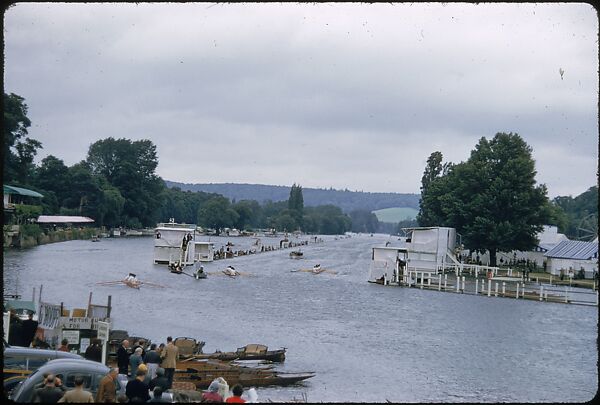 [1096 Views of the Henley Royal Regatta for Sports Illustrated Article, "Henley Forever"], Walker Evans (American, St. Louis, Missouri 1903–1975 New Haven, Connecticut), Color film transparency