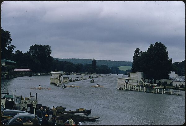 [1096 Views of the Henley Royal Regatta for Sports Illustrated Article, "Henley Forever"], Walker Evans (American, St. Louis, Missouri 1903–1975 New Haven, Connecticut), Color film transparency