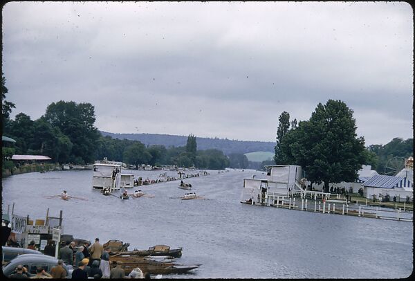 [1096 Views of the Henley Royal Regatta for Sports Illustrated Article, "Henley Forever"], Walker Evans (American, St. Louis, Missouri 1903–1975 New Haven, Connecticut), Color film transparency