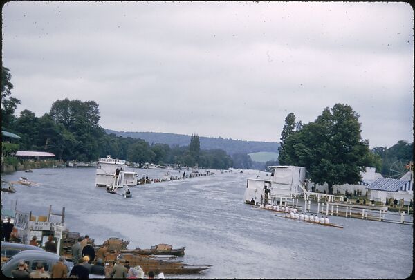 [1096 Views of the Henley Royal Regatta for Sports Illustrated Article, "Henley Forever"], Walker Evans (American, St. Louis, Missouri 1903–1975 New Haven, Connecticut), Color film transparency