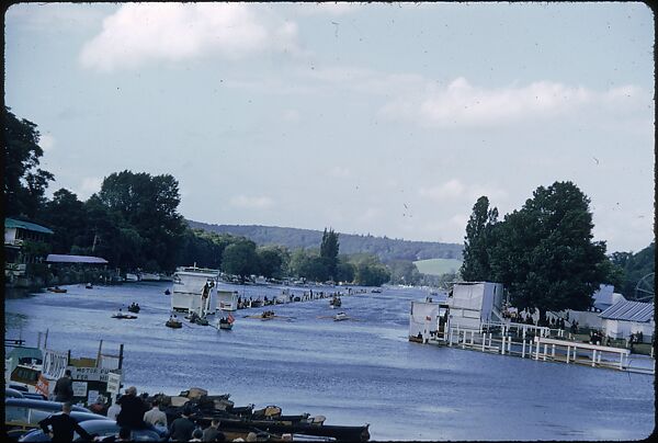 [1096 Views of the Henley Royal Regatta for Sports Illustrated Article, "Henley Forever"], Walker Evans (American, St. Louis, Missouri 1903–1975 New Haven, Connecticut), Color film transparency