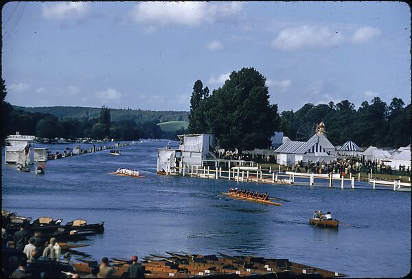 [1096 Views of the Henley Royal Regatta for Sports Illustrated Article, "Henley Forever"], Walker Evans (American, St. Louis, Missouri 1903–1975 New Haven, Connecticut), Color film transparency