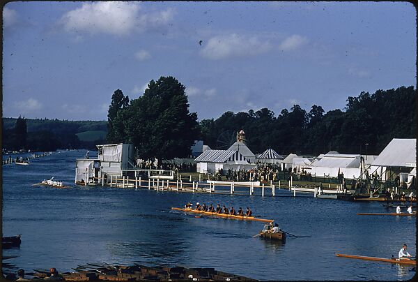 [1096 Views of the Henley Royal Regatta for Sports Illustrated Article, "Henley Forever"], Walker Evans (American, St. Louis, Missouri 1903–1975 New Haven, Connecticut), Color film transparency