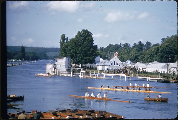 [1096 Views of the Henley Royal Regatta for Sports Illustrated Article, "Henley Forever"], Walker Evans (American, St. Louis, Missouri 1903–1975 New Haven, Connecticut), Color film transparency