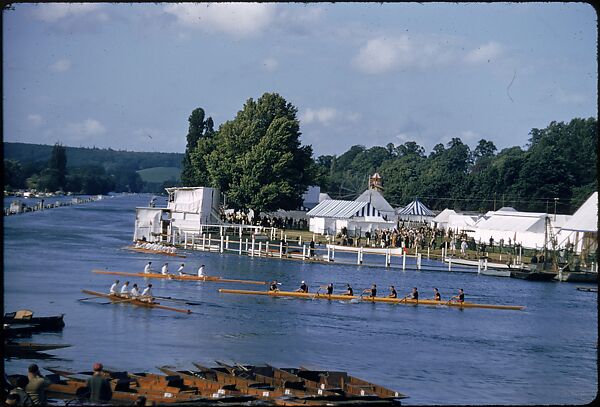 [1096 Views of the Henley Royal Regatta for Sports Illustrated Article, "Henley Forever"], Walker Evans (American, St. Louis, Missouri 1903–1975 New Haven, Connecticut), Color film transparency