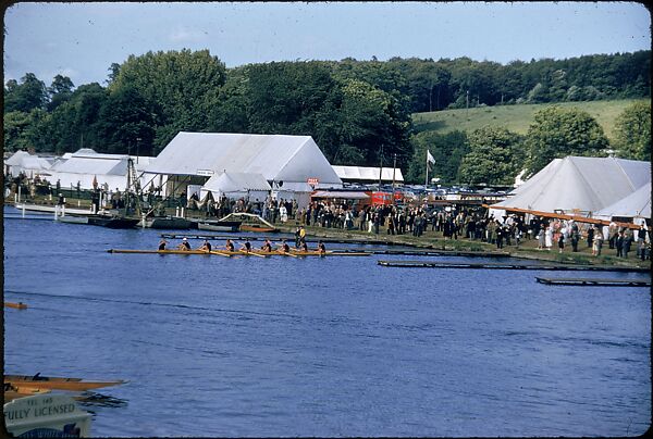[1096 Views of the Henley Royal Regatta for Sports Illustrated Article, "Henley Forever"], Walker Evans (American, St. Louis, Missouri 1903–1975 New Haven, Connecticut), Color film transparency