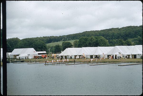 [1096 Views of the Henley Royal Regatta for Sports Illustrated Article, "Henley Forever"], Walker Evans (American, St. Louis, Missouri 1903–1975 New Haven, Connecticut), Color film transparency