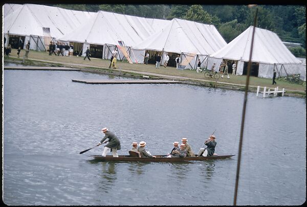 [1096 Views of the Henley Royal Regatta for Sports Illustrated Article, "Henley Forever"], Walker Evans (American, St. Louis, Missouri 1903–1975 New Haven, Connecticut), Color film transparency