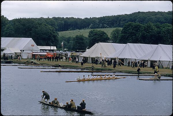 [1096 Views of the Henley Royal Regatta for Sports Illustrated Article, "Henley Forever"], Walker Evans (American, St. Louis, Missouri 1903–1975 New Haven, Connecticut), Color film transparency